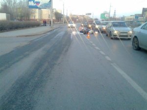 Мото авария на дорогах Тюмени